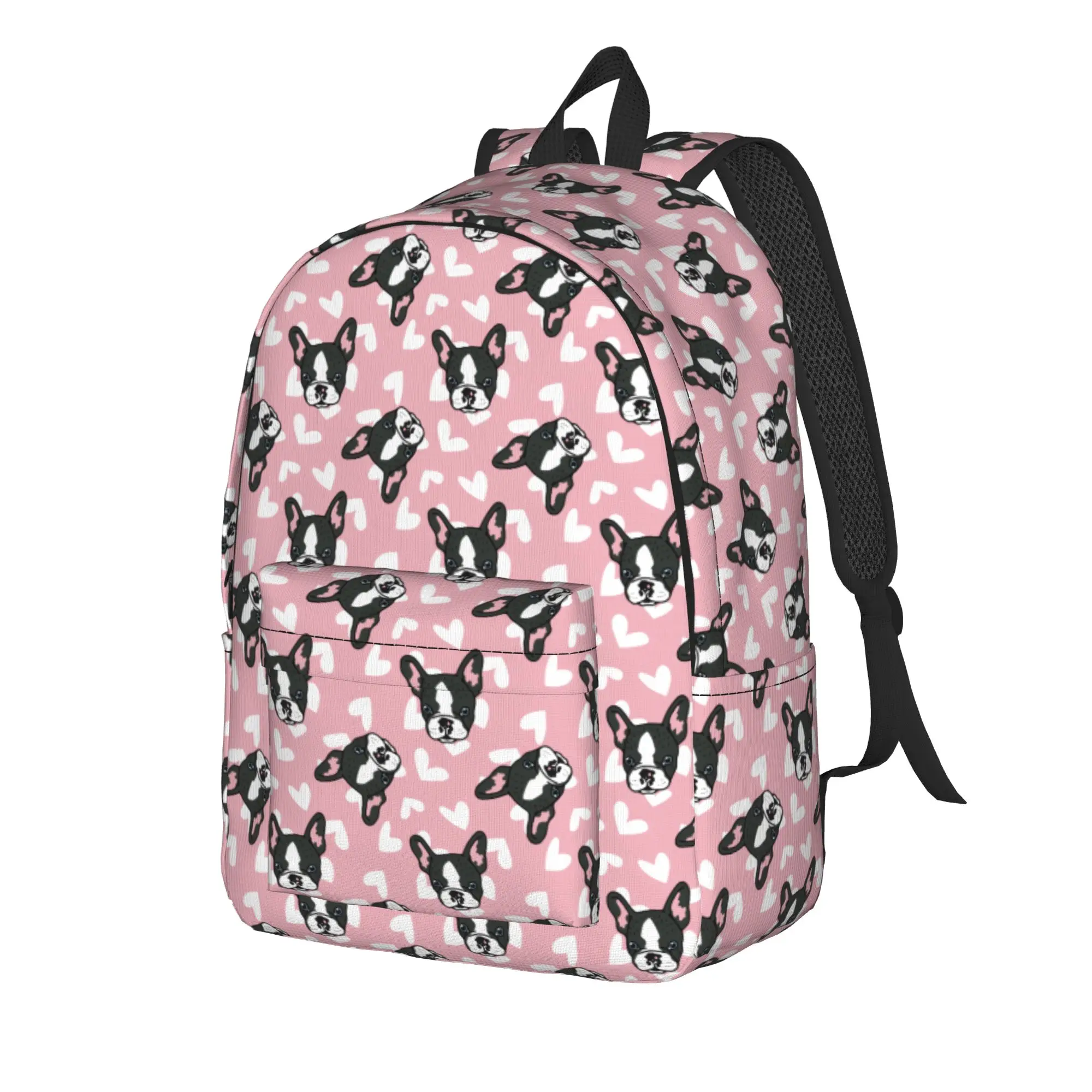 Bulldog Dog Backpack for Men Women Cool Student Work Daypack Animal Laptop Shoulder Bag Outdoor