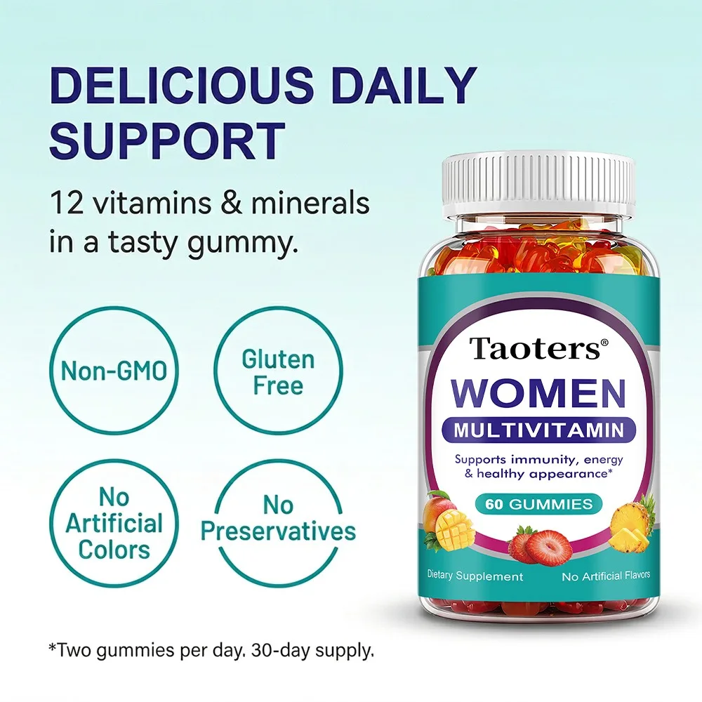 Women's Multivitamin Gummies - Supports Immunity, Energy, Healthy Appearance, Immune Function, Daily Wellness