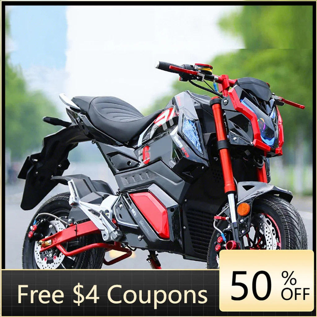 Rs Best Selling, Stylish 72V 20Ah Lead Acid Battery Racing Motorcycle Z6 Model 2000W 75km/h Adult
