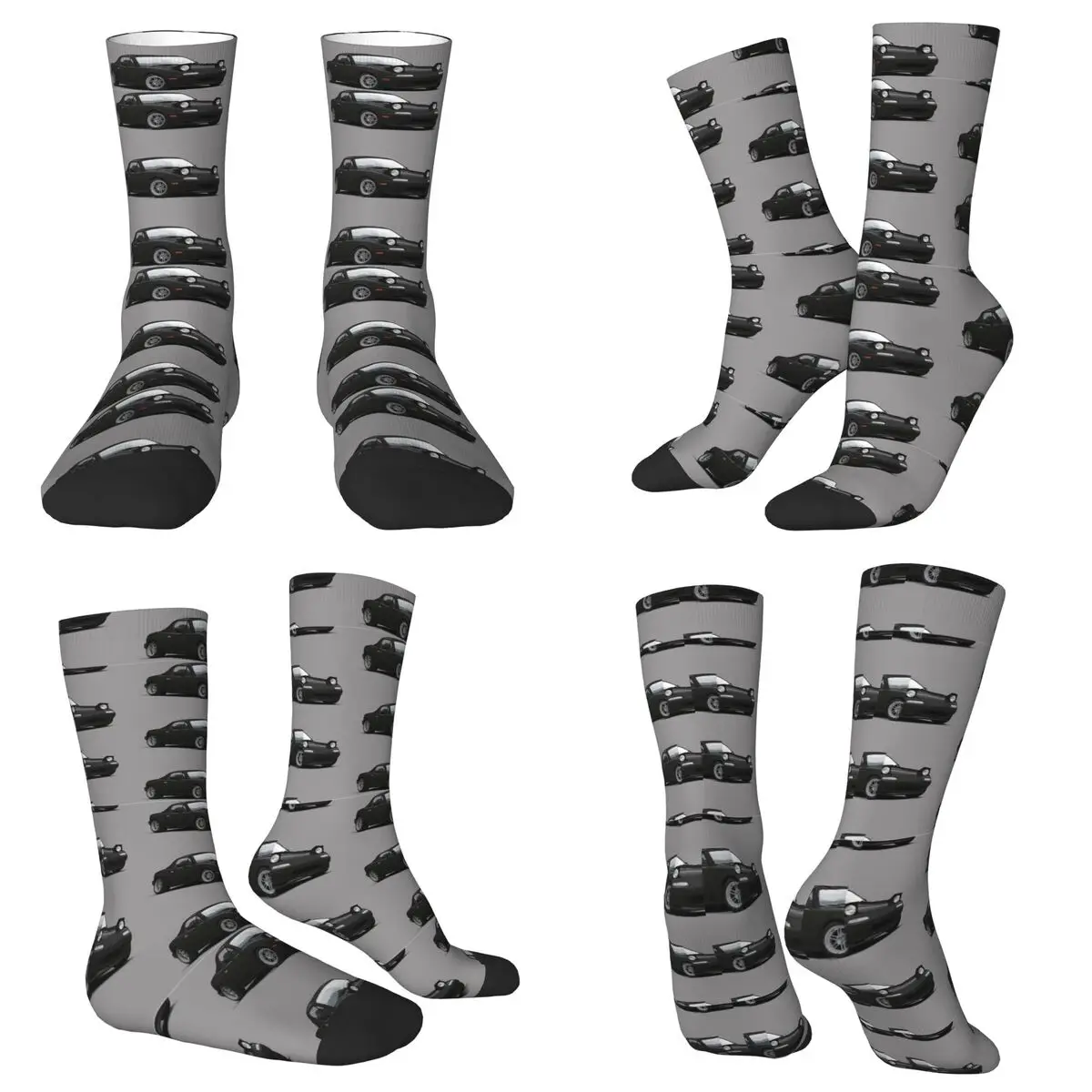 

Mx5 Miata NA MK1 Illustration Socks Harajuku Sweat Absorbing Stockings All Season Long Socks for Man's Woman's Christmas Gifts