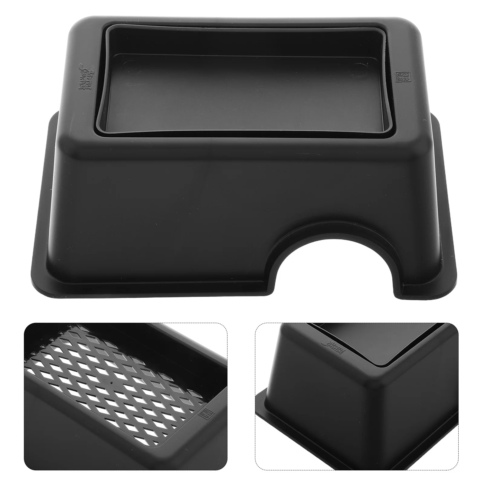 

Pet Hideout Reptile Feeding Tray Durable Plastic Easy Clean Feeder Tray for Snake Lizard Tank Accessories Terrarium Accessories