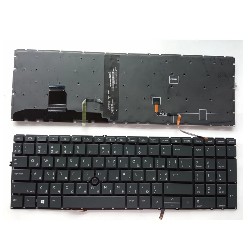 Imagem -03 - Teclado para hp Elitebook 850 g7 g8 855 g7 g8 L89916001 L89918 com Retroiluminação ru sp br Eua Russo Espanhol e Brasil Novo