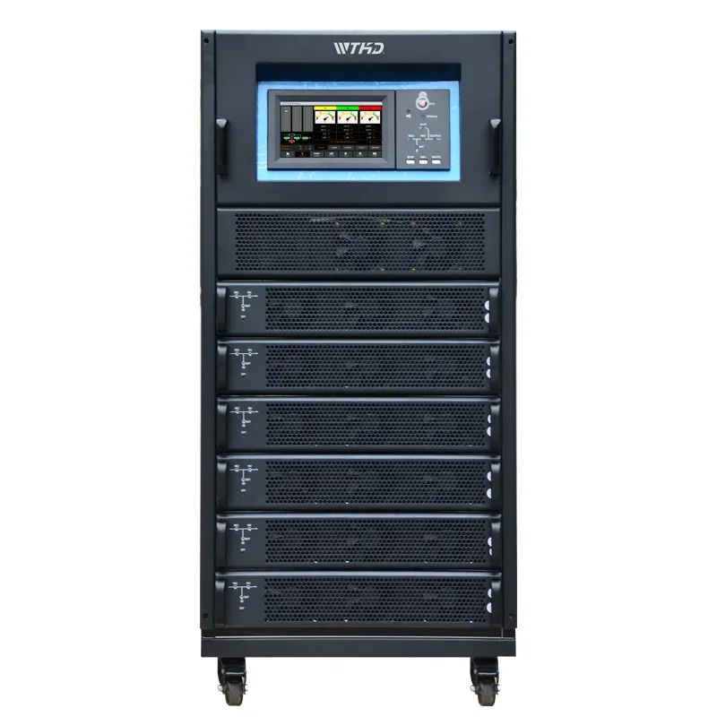 Factory Uninterruptible  Power Supply  UPS Industrial 60Kva Three Phase Neutral Rack Mount  Railway  Online