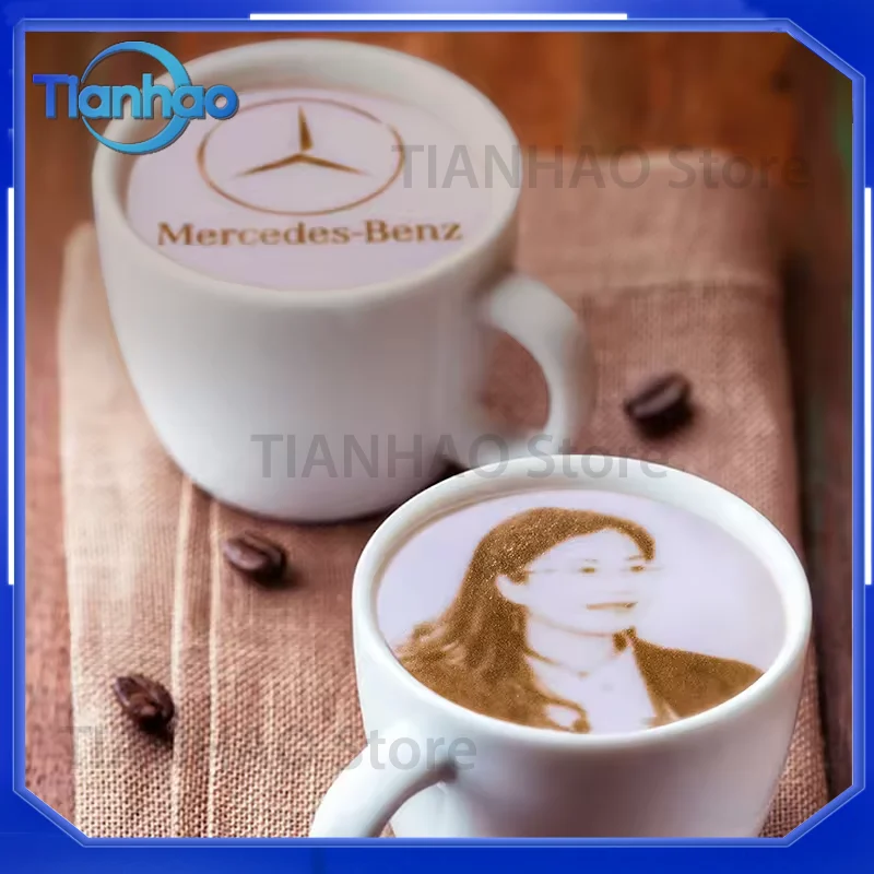 Commercial Selfie Coffee Printer for Big Latte Machine Food Macarons Cake Chocolate Cappuccino Latte Art Inkjet Printing