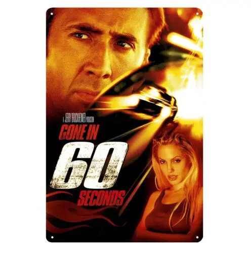 

Gone In 60 Seconds Movie Metal Poster Tin Sign 20x30cm Collectable Plaque