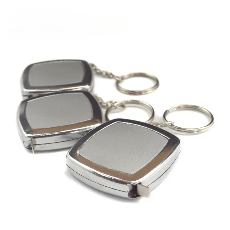 2 متر شريط صغير مفتاح سلسلة المحمولة لطيف صغير الصلب الشريط النجارة قياس أدوات يدوية احتفالية رائعة هدايا صغيرة #4