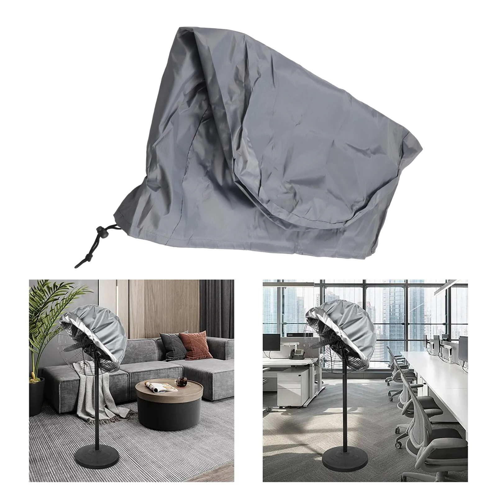 

Sun Protection Cover Industrial Electric Fan Cover Snug Fit Straps Waterproof Coating Heavy Duty Fan Cover Fan Maintenance Cover