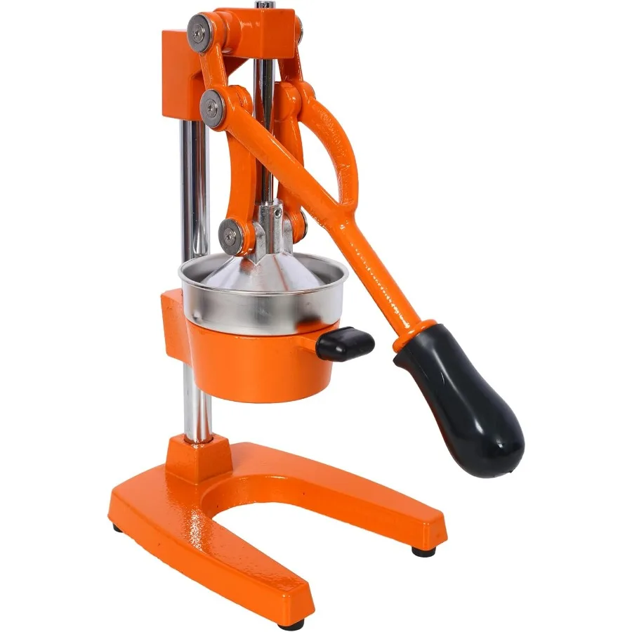 

Cast Iron Citrus Juicer, Extra-Large Commercial Grade Manual Hand Press, Heavy Duty Countertop Squeezer for Fresh Orange Juice (
