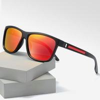 Fashion Sports Sunglasses Polarized UV Protection Personalized Glasses Square Frame Metal Men's and Women's UV400 Eyewear