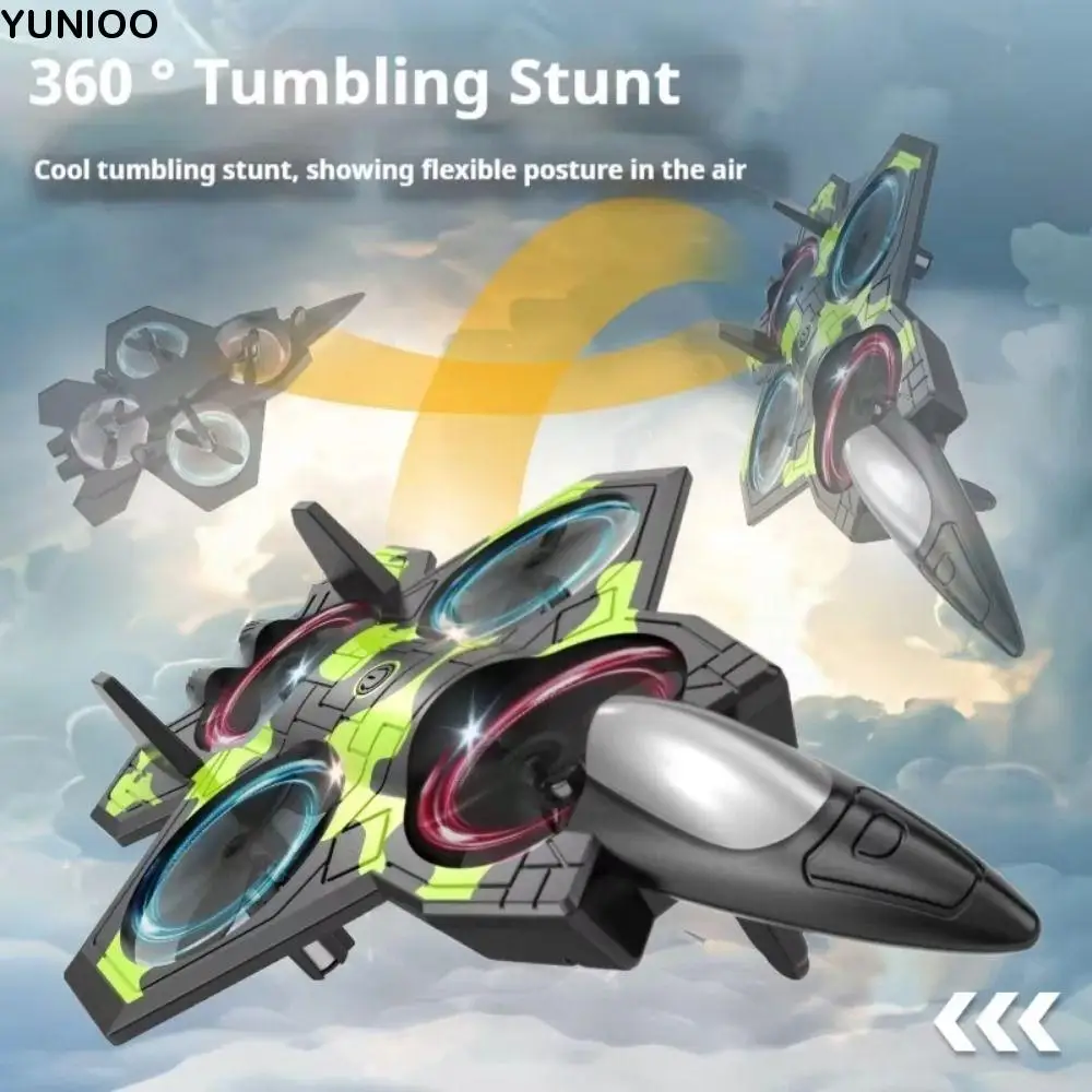 

EPP Foam Remote Control Foam Fighter Rechargeable Gravity Sensing Glider Flying Helicopter Toy 2.4G Stunt with Light