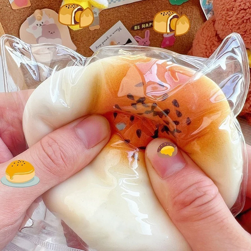 Simulation Steamed Bun Slow Rebound Decompression Vent Toy Anxiety Party Toy Soft Favor Reduce Slow Rising Toy