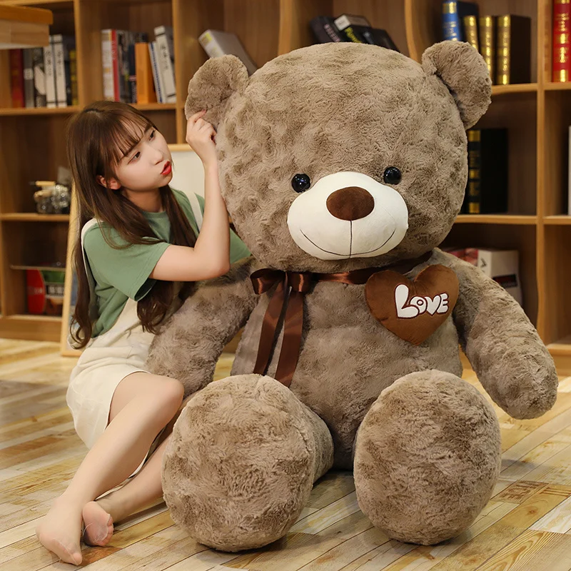 

Nice New Hot High Quality 2 Colors Teddy Bear With Love Stuffed Animals Plush Toys Doll Pillow Kids Lovers Birthday Baby Gift