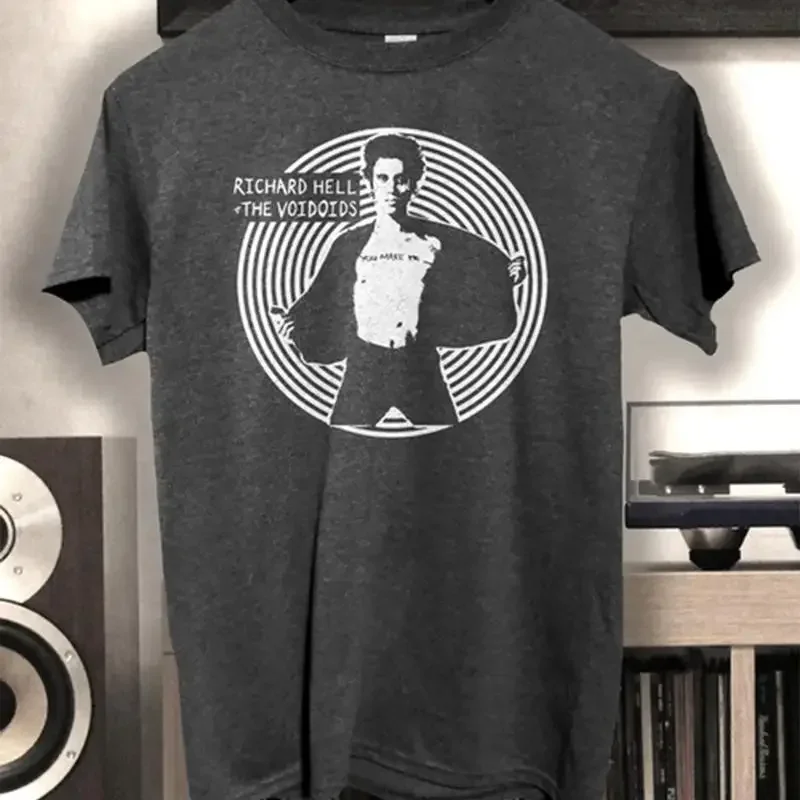 Richard hell and the voidoids band  T shirt Black Men Size S 4XL CG1162