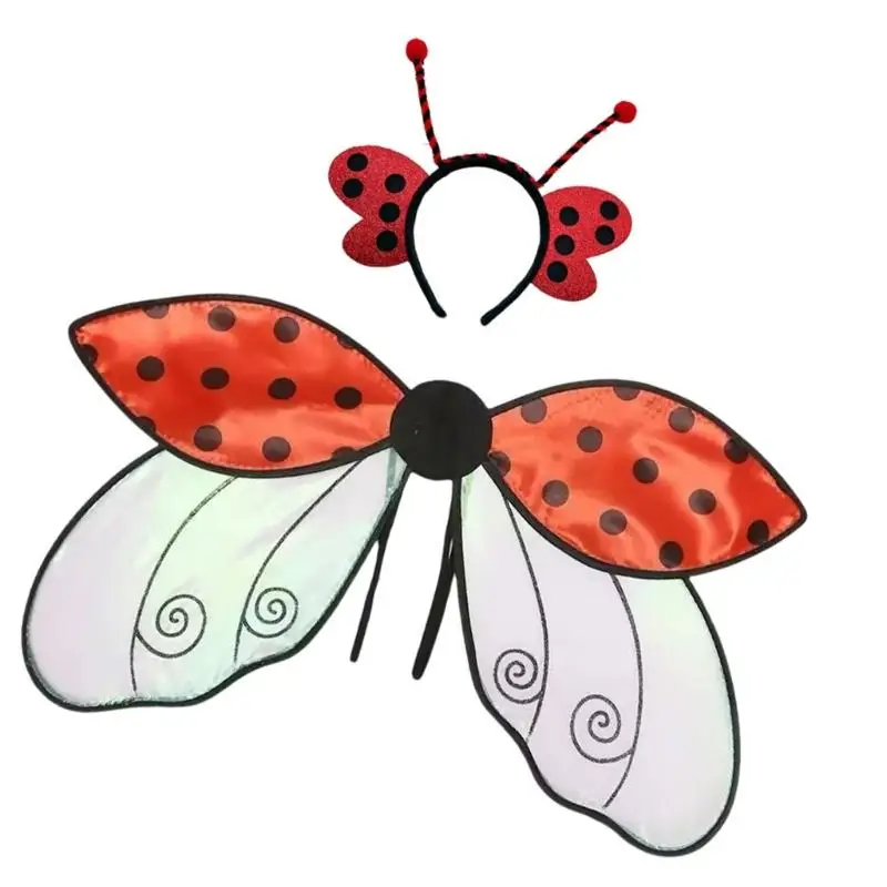 652F Faltbarer realistischer Insektenflügel Kostümzubehör Halloween Party Cosplay