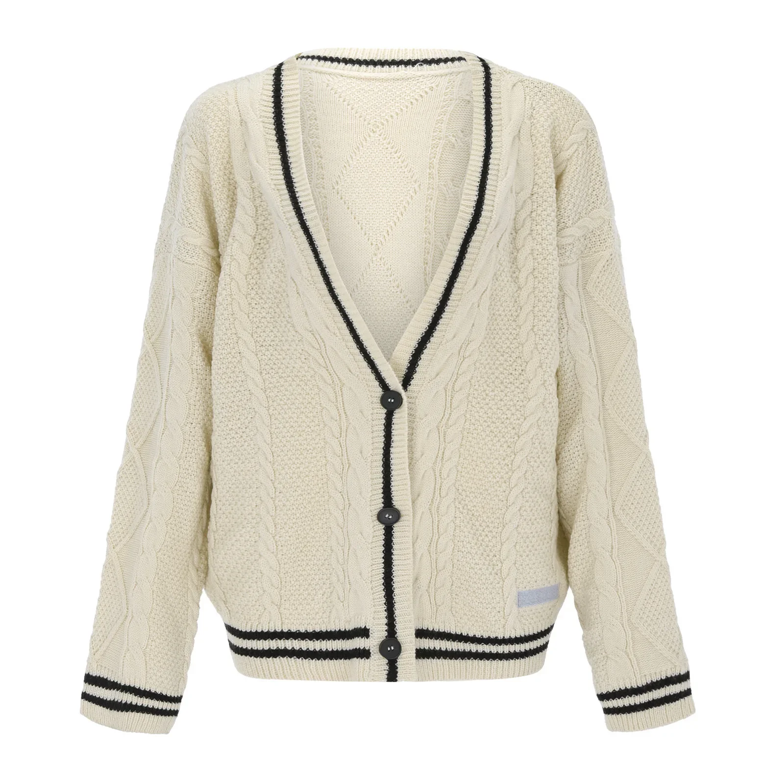 

2025 New Embroidery Star Loose Sweaters for Women Long Sleeve Single Breasted Oversize Knitted Cardigans Taylor Long Sleeve Top