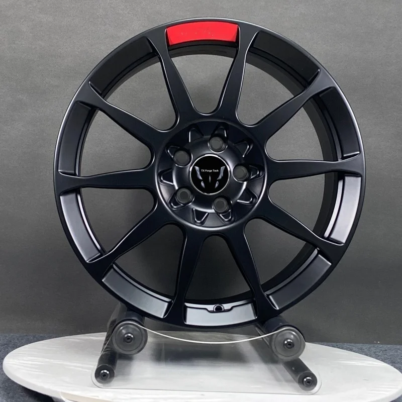 Customized Lightweight Aluminum Alloy 6061-T6  Rims 18 19 20 21 22 Inch Matte Black Coating Aluminum Forged Wheels