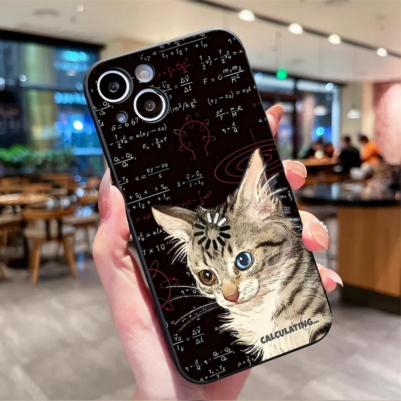 Funny Art Thinking Formula Cat - Phone Cases Oppo review and price
