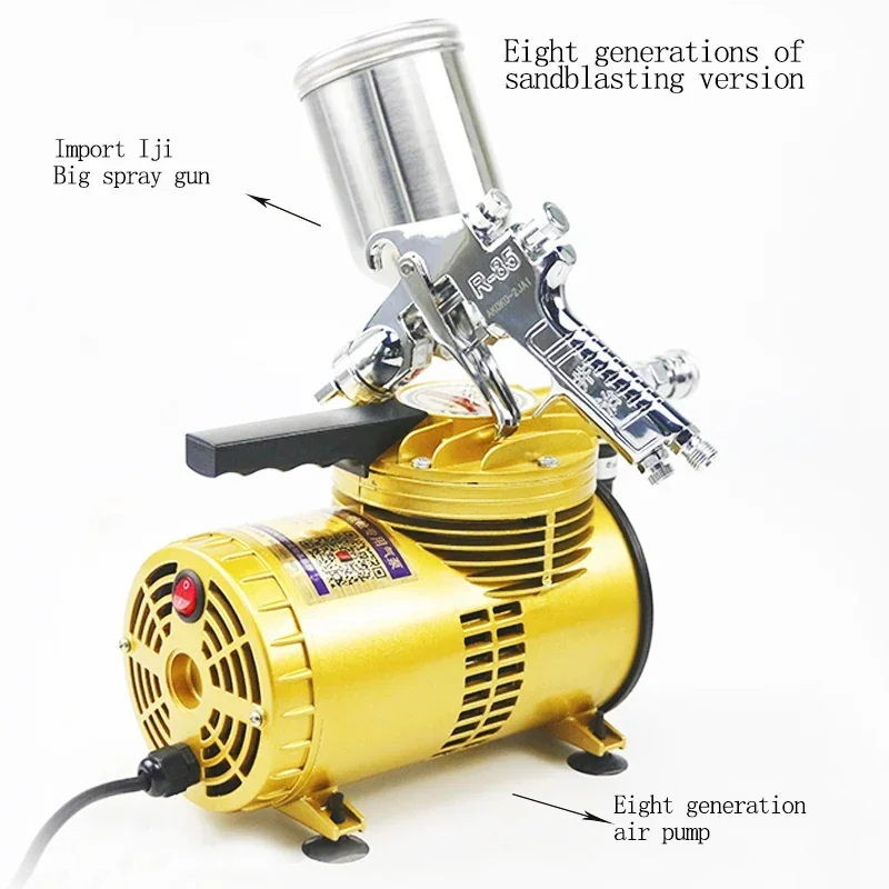 220v Electric Dessert Chocolate Spray Gun High Precision Gear Spray Gun Two Cylinder Dessert Mousse Sandblasting Machine