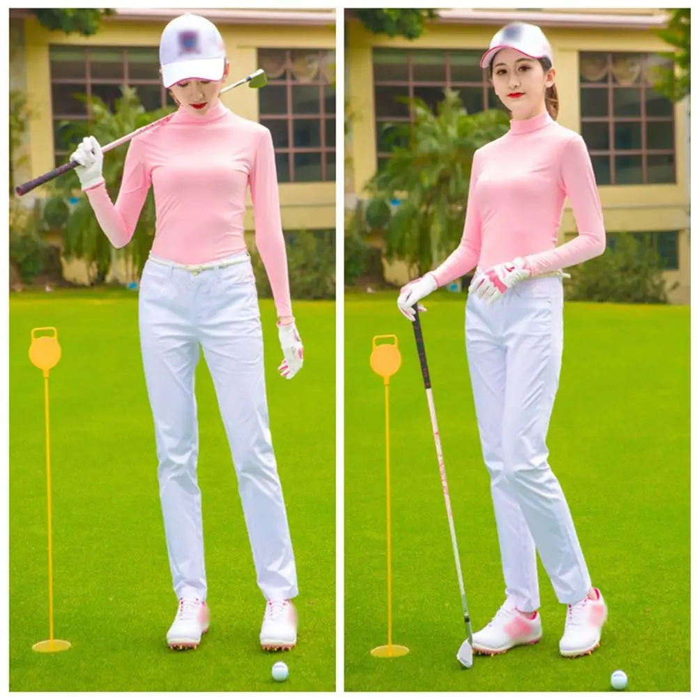 Quick-Dry Women's Golf Shirt Soft UV Protection Golf Cooling Tops Sun Protection Cooling Fabric Golf Sunscreen for Women