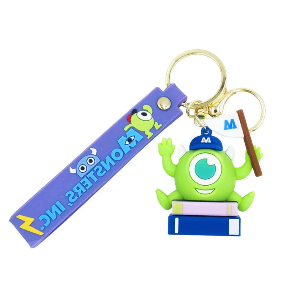 مجموعة سلسلة مفاتيح جامعة وحوش، سلسلة مفاتيح على شكل شخصية مايك آند سولي من مادة بي في سي، حلقة مفاتيح لشخصية فيلم ديزني بيكسار كهدية لحقيبة الظهر
