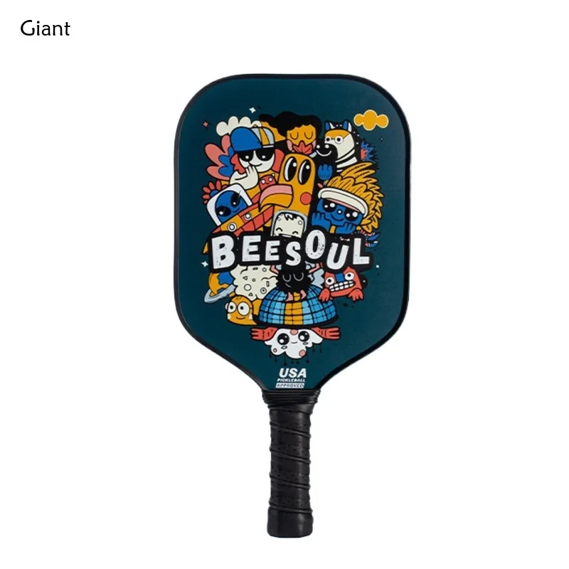 Carbon Fiber Pickleballs Single Racket Professional Competition Level Carbon Fiber Sports Pickleball Paddle with Pattern