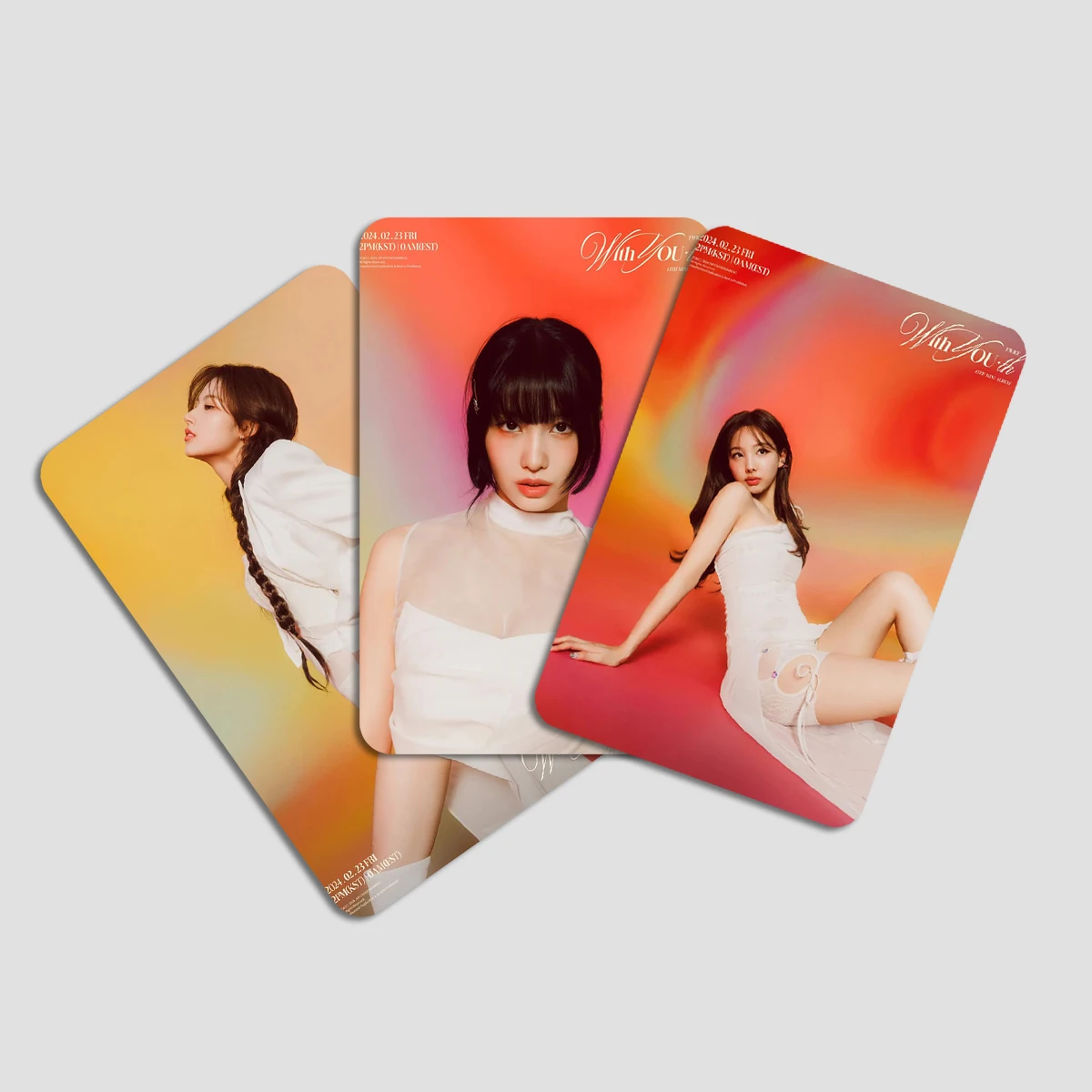 55pcs/set TWICE 4th BEST ALBUM Lomo Cards New Photo Album The Feels High Quality Photocard Fans Gift