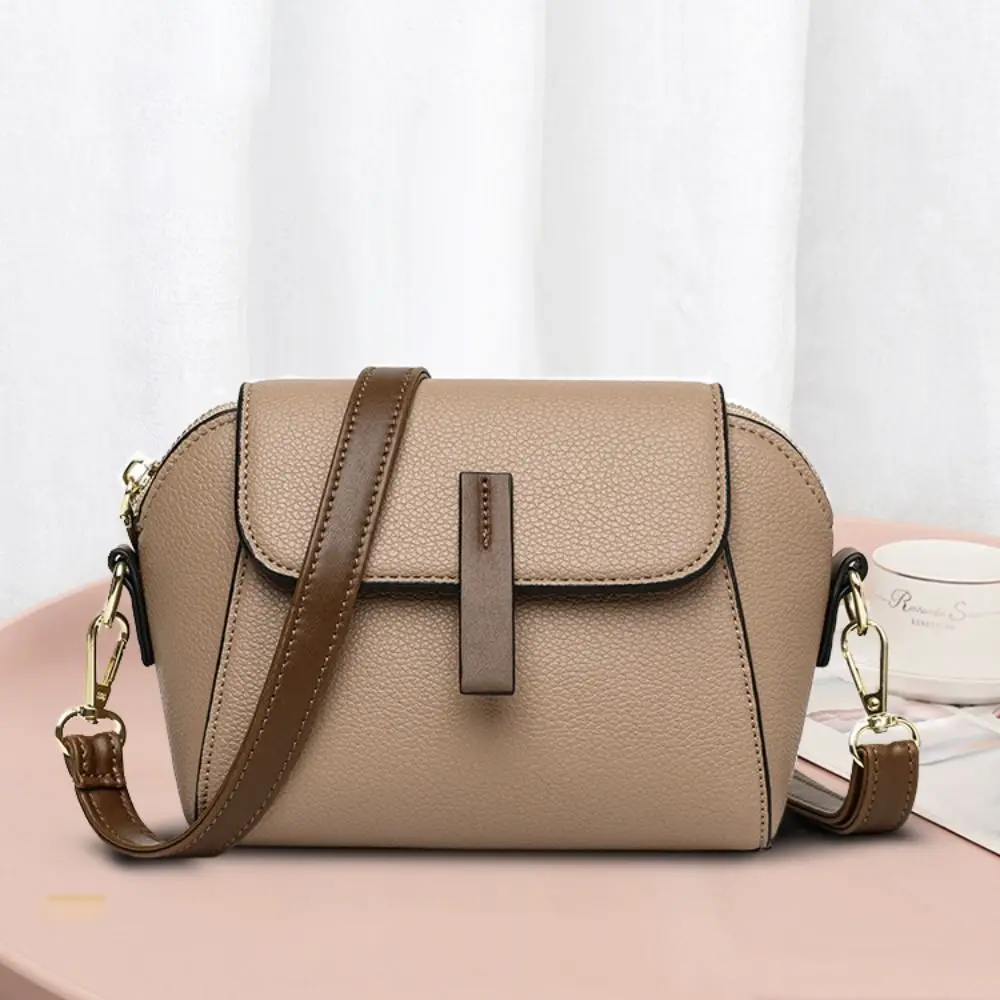 Genuine Leather Women Crossbody Shoulder Bags 2023 Luxury Solid color Cow Leather Handbag Female Messenger Tote