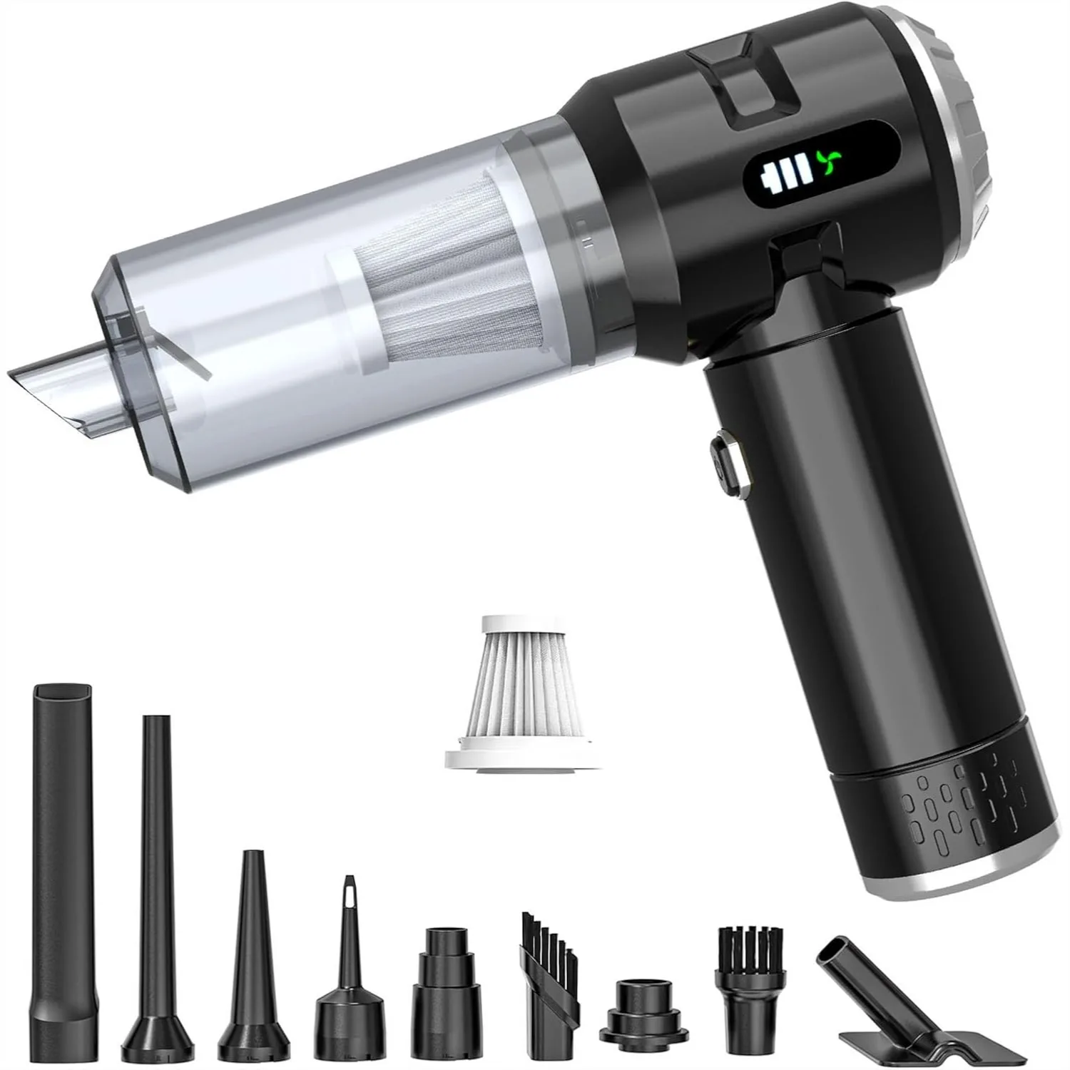 

Ручной автомобильный пылесос с мощностью всасывания 25000PA, беспроводной портативный мини-пылесос для шерсти животных, дома и офиса