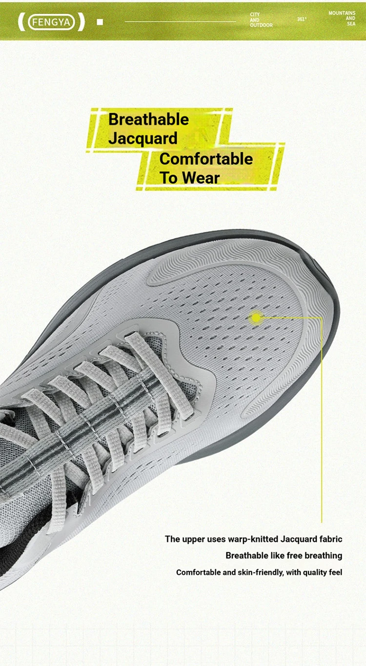 361 Degrees FengYa 2.0 Herren-Laufschuhe, weiche und elastische Passform, atmungsaktive Dämpfung, leichte Dämpfung, Herren-Sneaker 672612216 – Detail 6