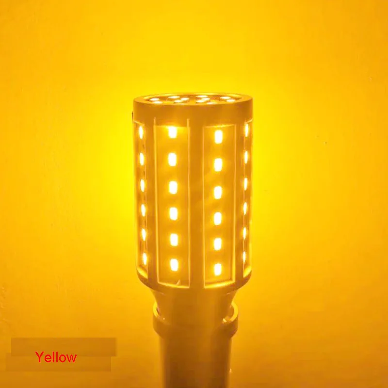 1pc15w E27 LED Color Corn Light Bulb Red Orange Amber Flame 1800k 2000K Yellow 1700k Ice Blue Atmosphere Holiday Festive Light