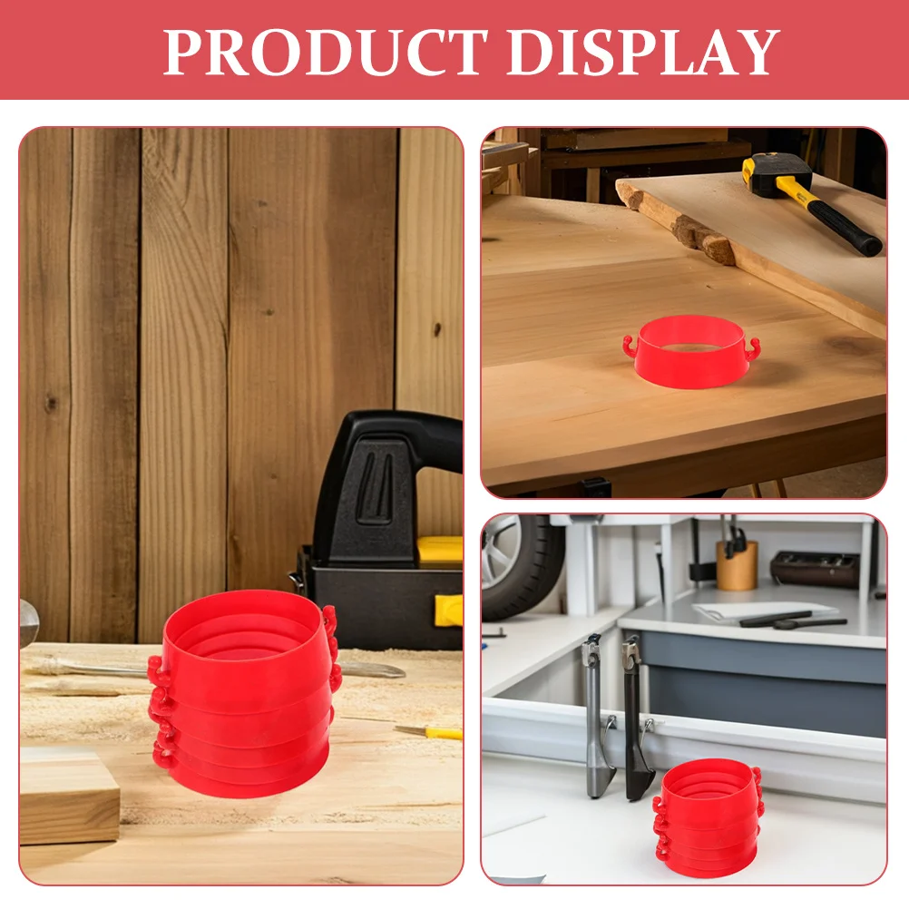 6 قطعة سلسلة موصل حلقة بلاستيكية خفيفة الوزن تصميم خطاف لرابط حاجز مخروطي المرور موصلات سلسلة السلامة