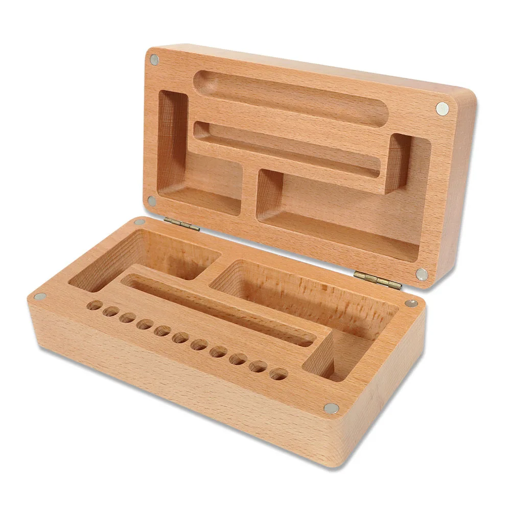 17*9cm WOOD bamboo Storage small Rolling Tray tobacco Cigarette herb for grinder cone Smoking Accessories