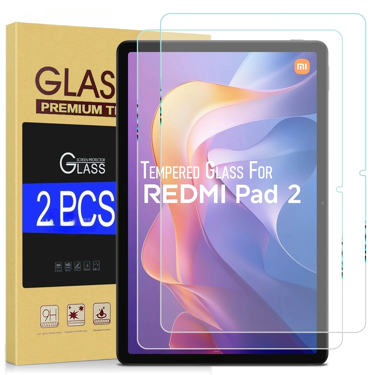 

For Redmi Pad 2 11 2025 9H Tempered Glass Screen Protector on Xiaomi Redmi K Pad 8.8 SE 11inch Screen Anti Scratch HD Film 2 PCS