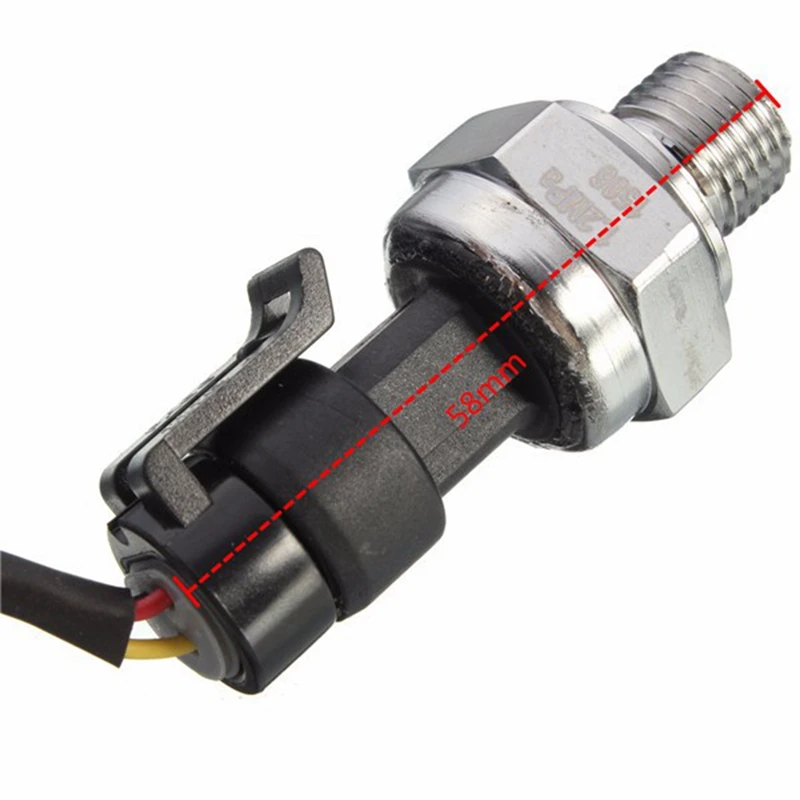 6X Pressure Transducer Sensor 5V 0-1.2Mpa Oil Fuel For Gas Water Air