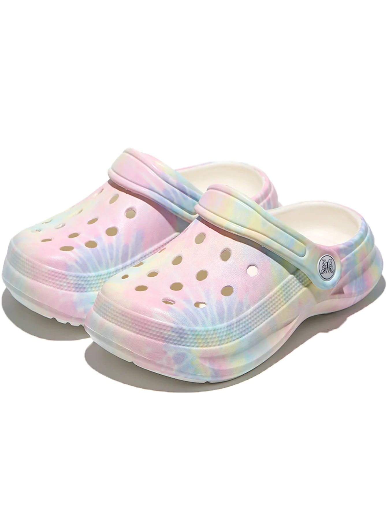 Kinder Slip-On Clogs und Pantoletten - Atmungsaktive, Wasserdichte EVA-Gartenschuhe mit Dekorativer Kette für Strand und Alltag 168 – Detail 8