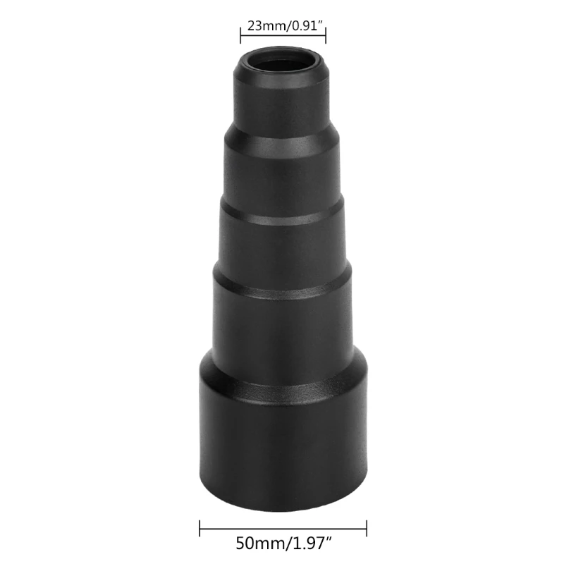 Konverter Tambahan Peredam Adaptor Selang Vakum Universal dari 23Mm (0.91 ") Hingga 50Mm (1.96") Adaptor Port Selang Debu Drop Pengiriman