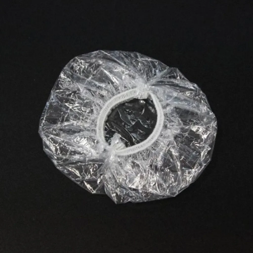 100 個使い捨て染毛剤耳あて防水耳カバーベーキングオイル洗浄シャワー入浴理髪理髪クリーニングアクセサリー