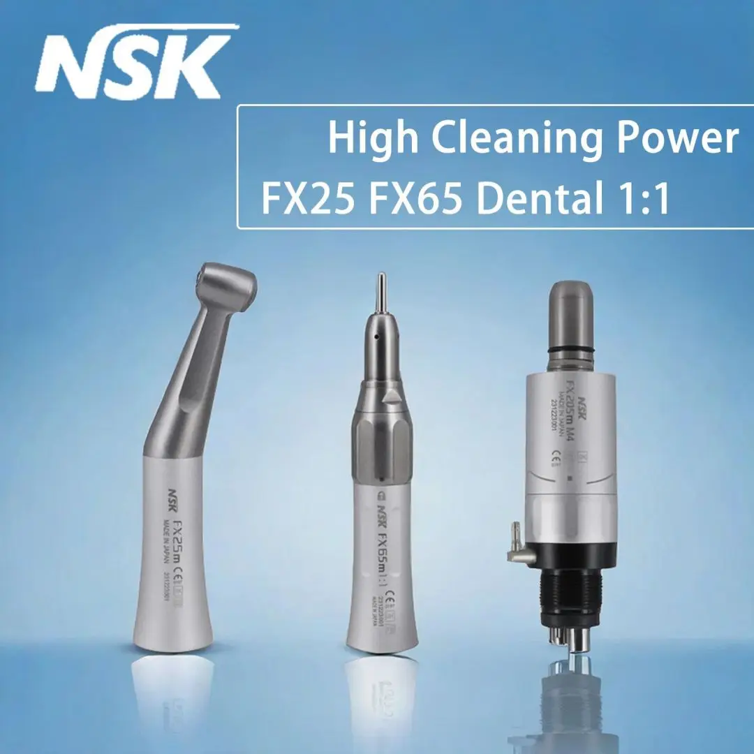 

NSK FX25 FX65 Dental 1:1 Direct Drive Contra Angle Low Speed Handpiece Mini Head Dentistry Against Contra Angle Polishing Tools