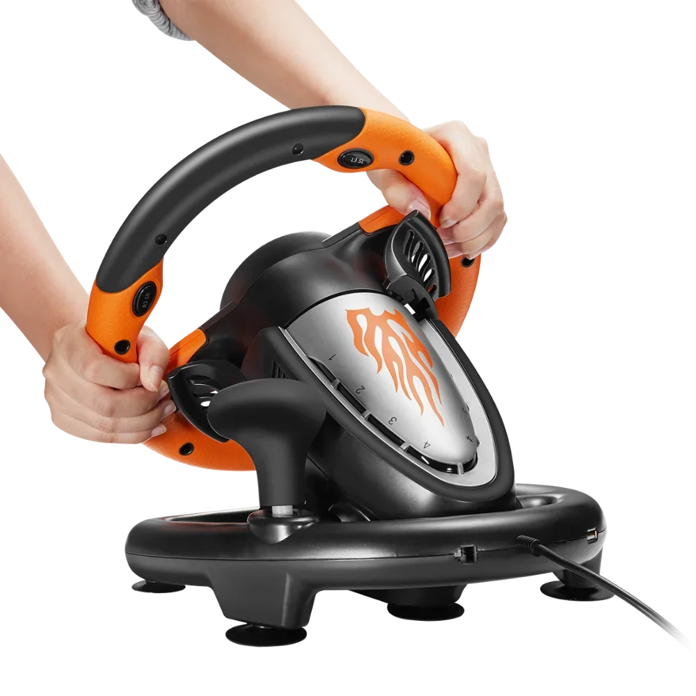 PXN-V3II Volante de jogos com vibração, controlador de jogo de corrida para PC, PS3, PS4, N-Switch