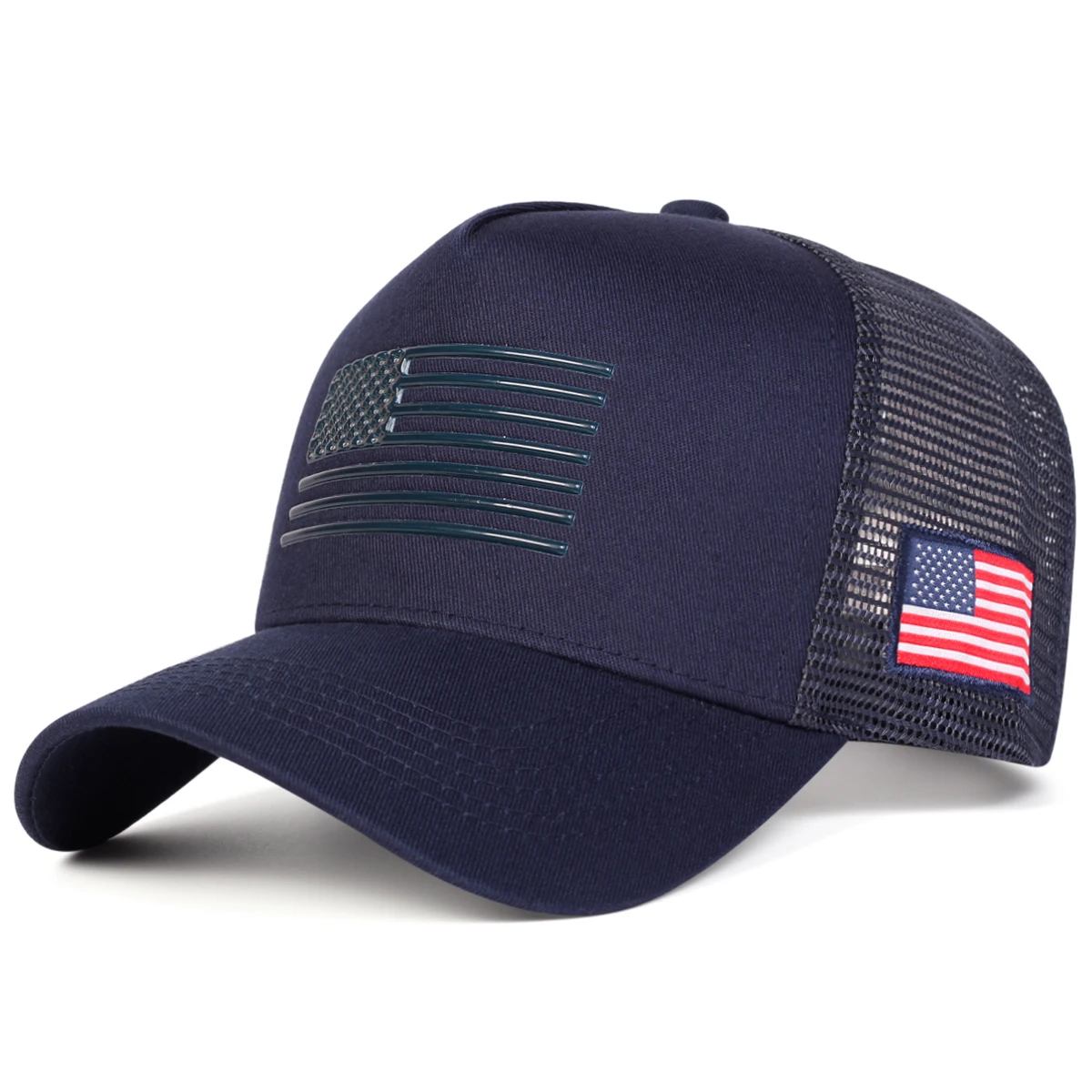 Unisex-Baseballkappen mit amerikanischer Flagge und Stickerei, für Frühling und Sommer, für den Außenbereich, verstellbare Freizeithüte, Sonnenschutzhut, Sportkappe – Detail 9