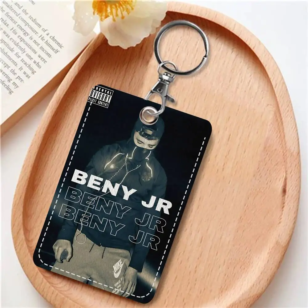 شعبية الشارع B-Beny J-Jr المفاتيح مع حامل بطاقة الوصول، حافلة تمرير وبطاقة وجبة معرف البنك بطاقة واقية للأمن