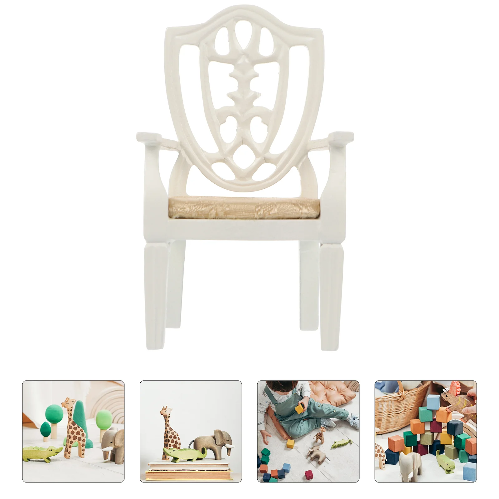 Armchair House Decorations for Home Kid Furniture Game Kids Miniature Dining Table Toys Small