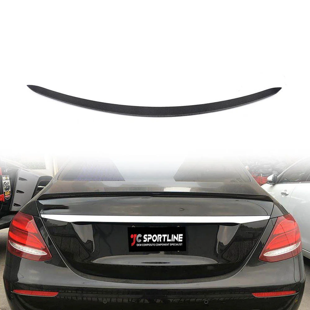 

ATV&UTVCarbon Fiber W213 Rear Spoiler Wing for Mercedes Benz E200 E350 E63 AMG Sedan 2016 - 2019 Ducktail