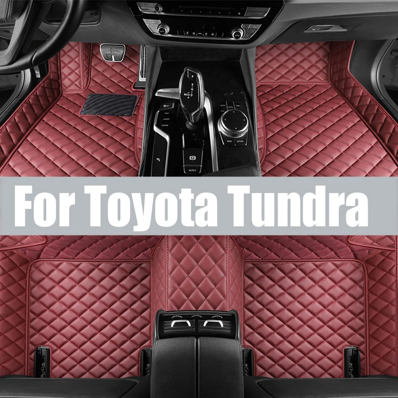 

Floor Mat for Toyota Tundra XK50 TRD Pro 2014~2021 Tray Foot TPE Waterproof Inner Liner Carpet Pad Custom Cover Rug trunk mat