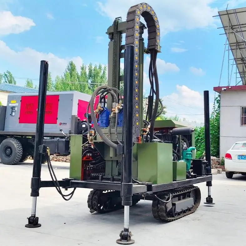 

Индивидуальная портативная буровая установка для глубоких скважин (до 200 м) с дизельным гидравлическим роторным приводом и высокой точностью бурения