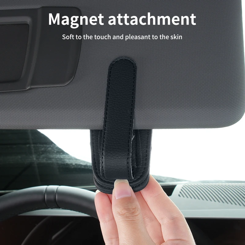 Car Sunglasses Holder Sun Visor Glasses Clip Interior Accessories For Skoda Octavia Superb Rapid Kodiaq Karoq Fabia Kamiq Citigo
