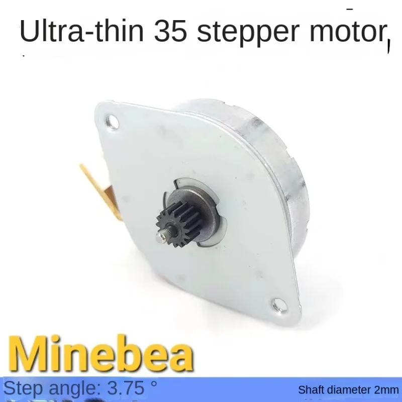 Ultra-thin ST35 circular stepper motor PM permanent magnet high speed two-phase four-wire small printer motor