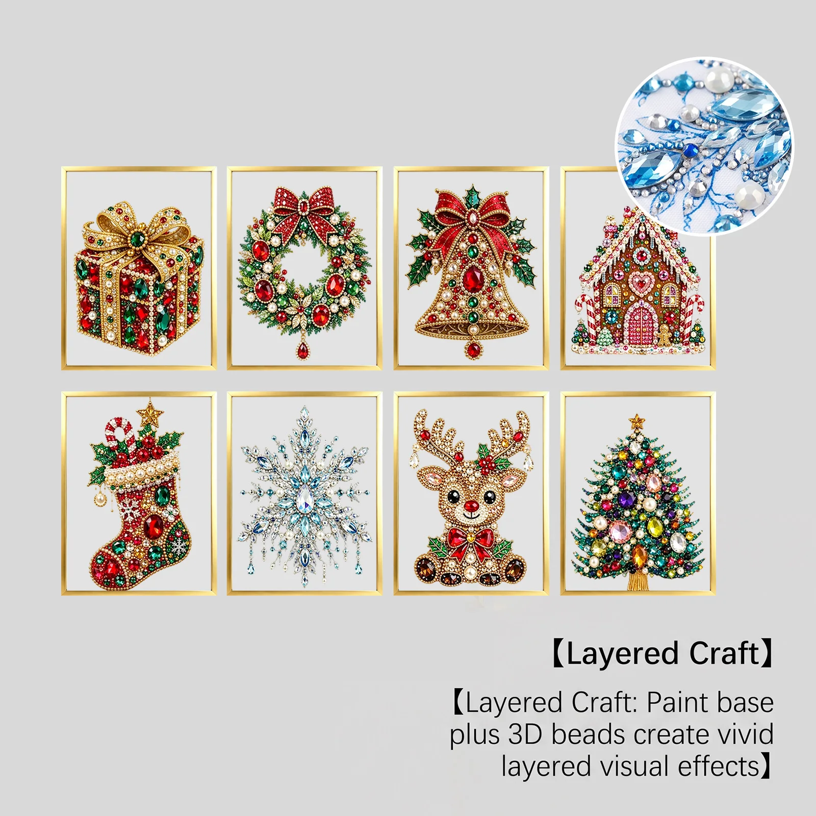 Kit Lukisan Berlian DIY Natal  - Art And Craft Xmas Tree ulasan dan harga