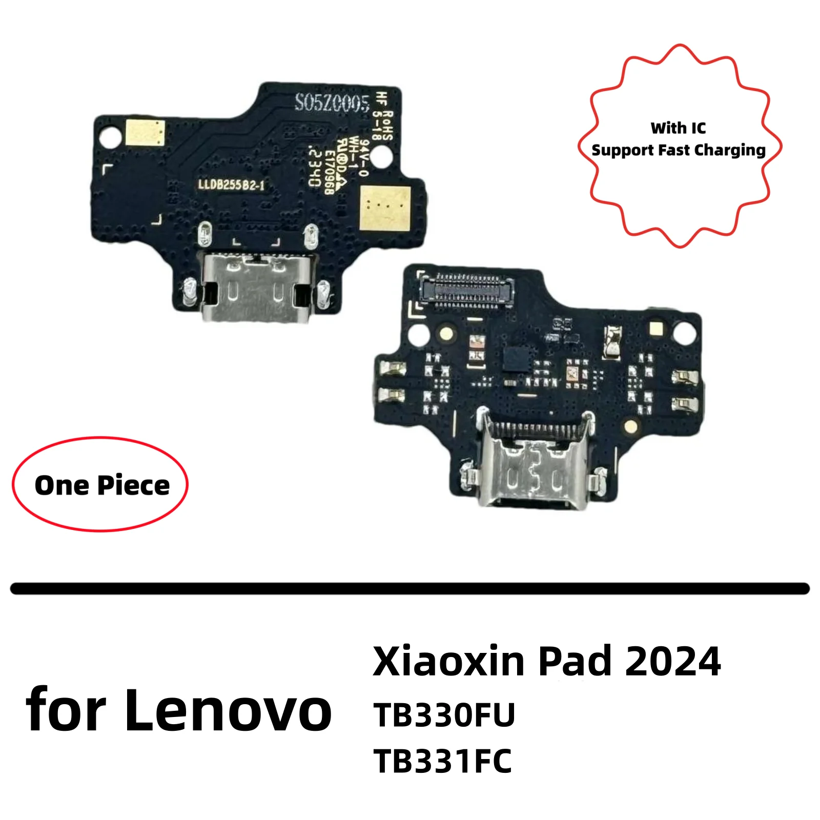 For Lenovo Xiaoxin Pad 2024 TB331 TB331FC USB Charging Port LCD Screen Display Motherboard Main Board Power On Off Flex Cable