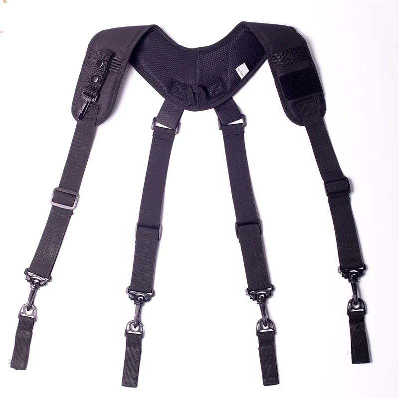 Adjustable Outdoor Equipage Suspender X Type Braces New Suspenders Men Duty Belt Harness Combat Readiness Strap